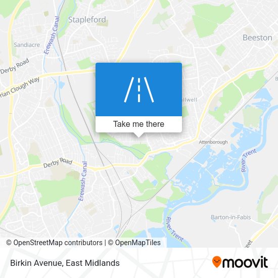Birkin Avenue map