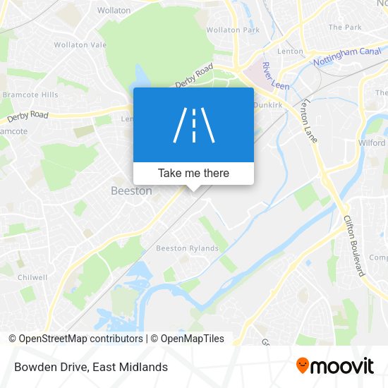 Bowden Drive map