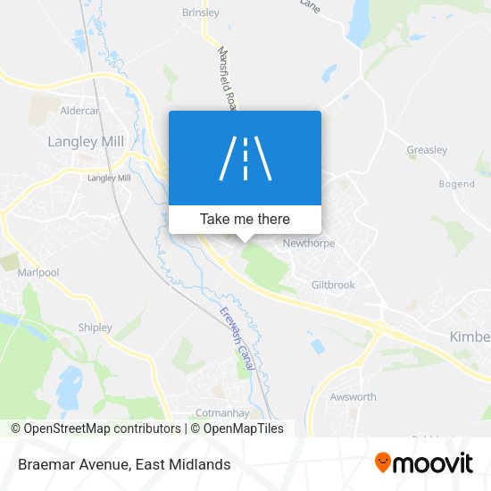 Braemar Avenue map