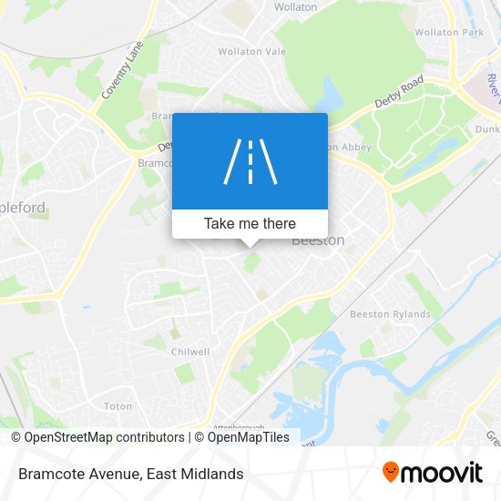 Bramcote Avenue map