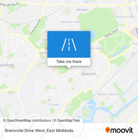 Bramcote Drive West map