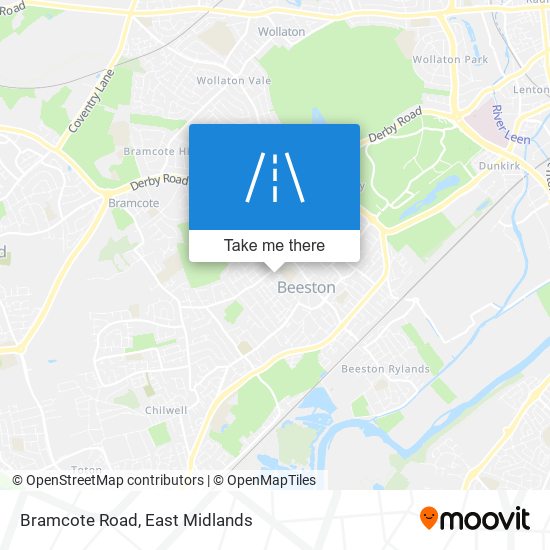 Bramcote Road map