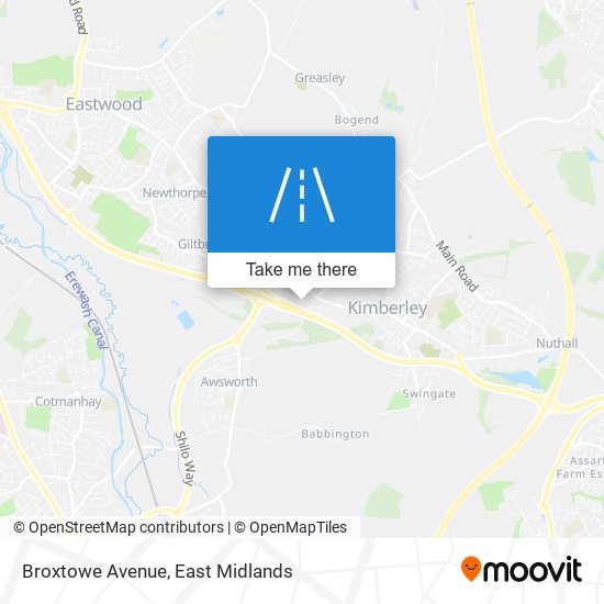 Broxtowe Avenue map