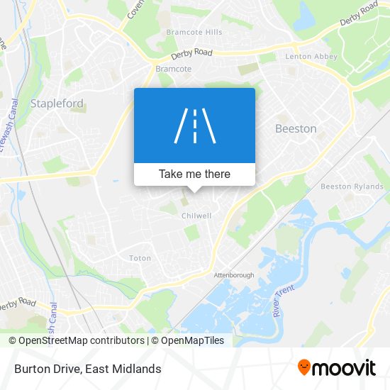 Burton Drive map