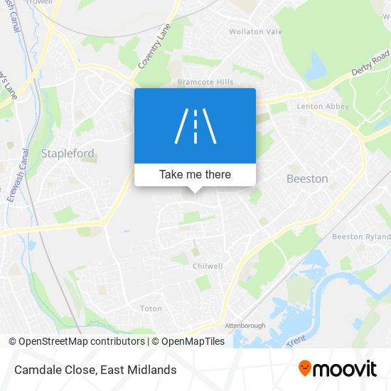 Camdale Close map