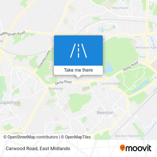 Carwood Road map