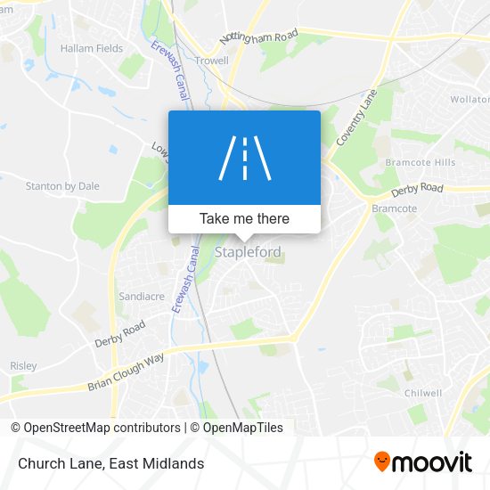 Church Lane map