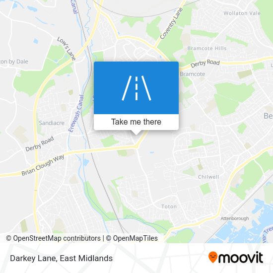 Darkey Lane map