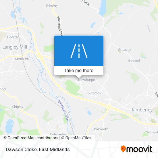 Dawson Close map