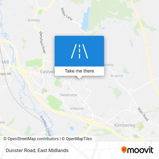 Dunster Road map