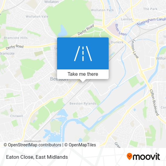Eaton Close map