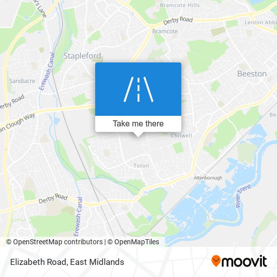 Elizabeth Road map