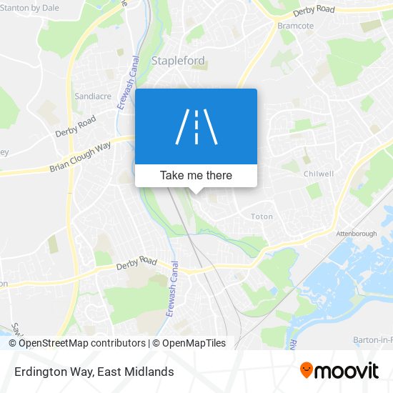 Erdington Way map