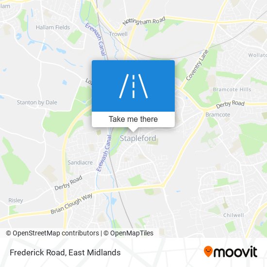 Frederick Road map