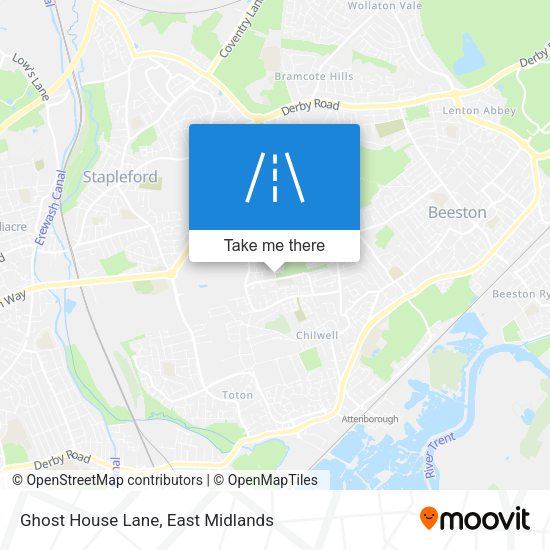 Ghost House Lane map