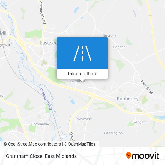 Grantham Close map