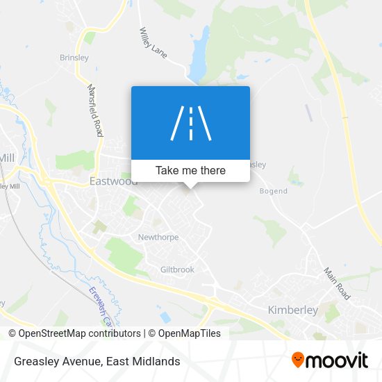 Greasley Avenue map