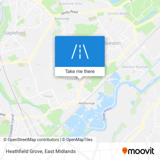 Heathfield Grove map