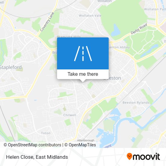 Helen Close map