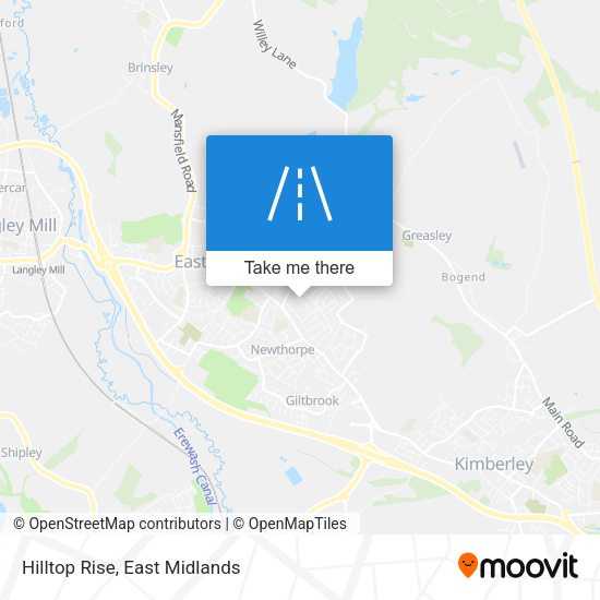 Hilltop Rise map