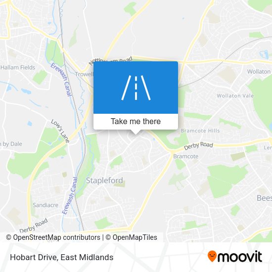 Hobart Drive map