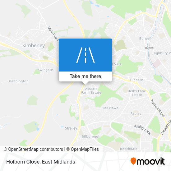 Holborn Close map