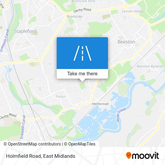 Holmfield Road map