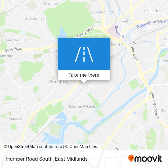 Humber Road South map
