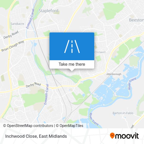 Inchwood Close map