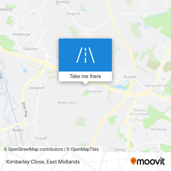 Kimberley Close map