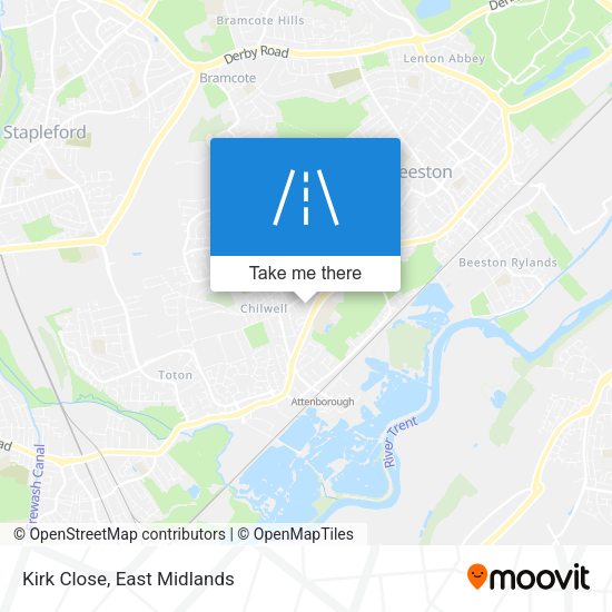 Kirk Close map