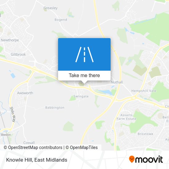 Knowle Hill map