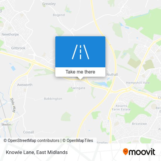 Knowle Lane map