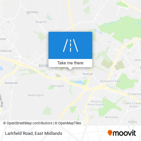 Larkfield Road map