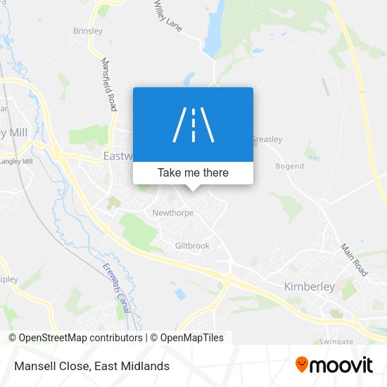 Mansell Close map