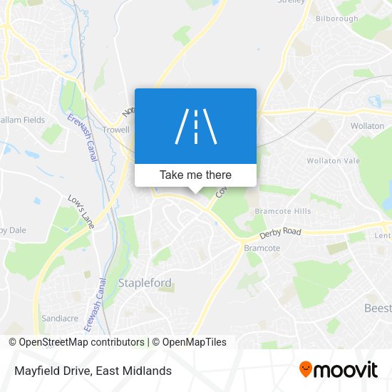 Mayfield Drive map