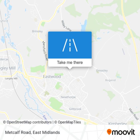 Metcalf Road map