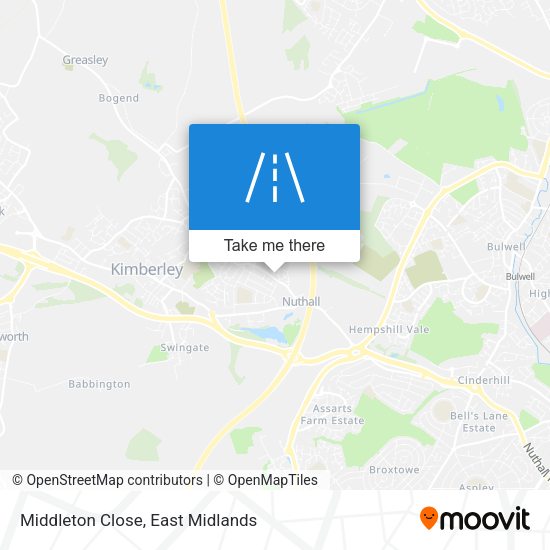 Middleton Close map