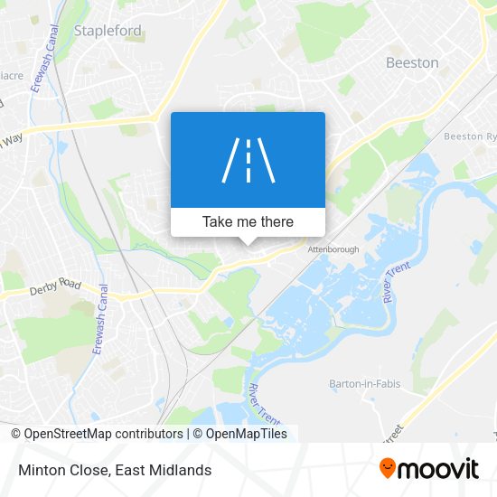 Minton Close map