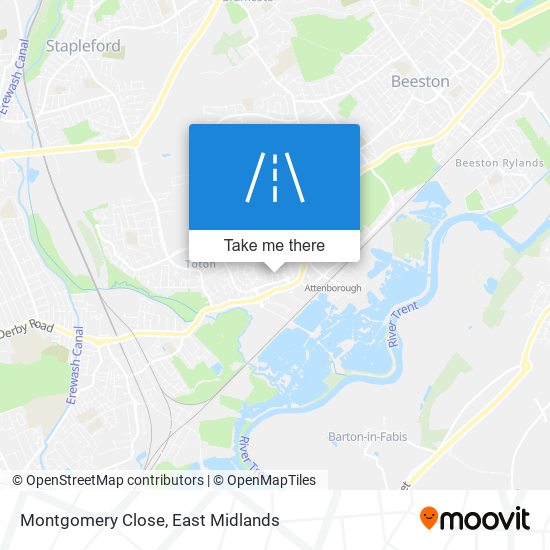 Montgomery Close map