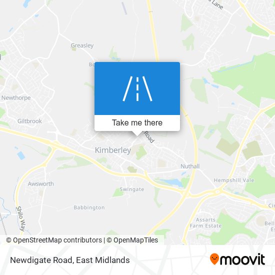 Newdigate Road map