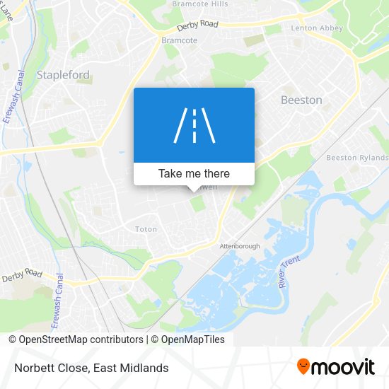 Norbett Close map