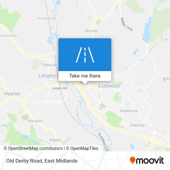 Old Derby Road map