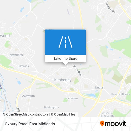 Oxbury Road map