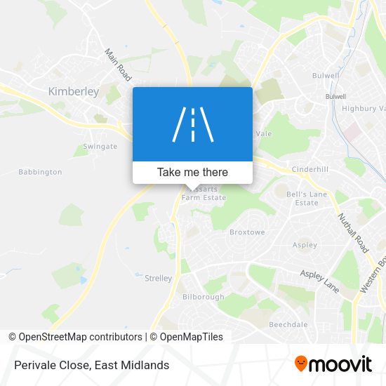 Perivale Close map