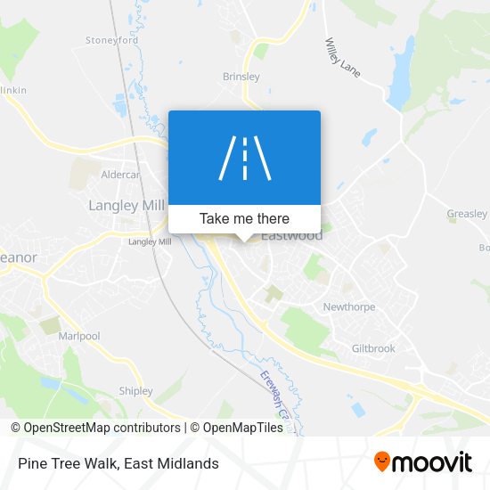 Pine Tree Walk map