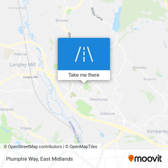 Plumptre Way map