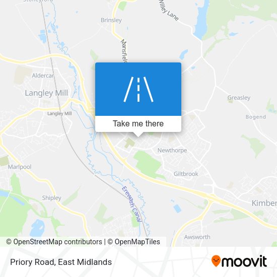Priory Road map