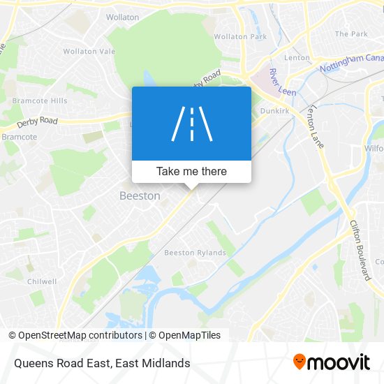 Queens Road East map