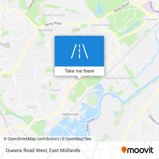 Queens Road West map